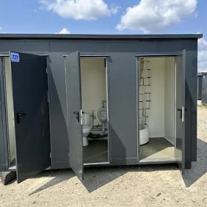 Conteneur sanitaire à 3 cabines