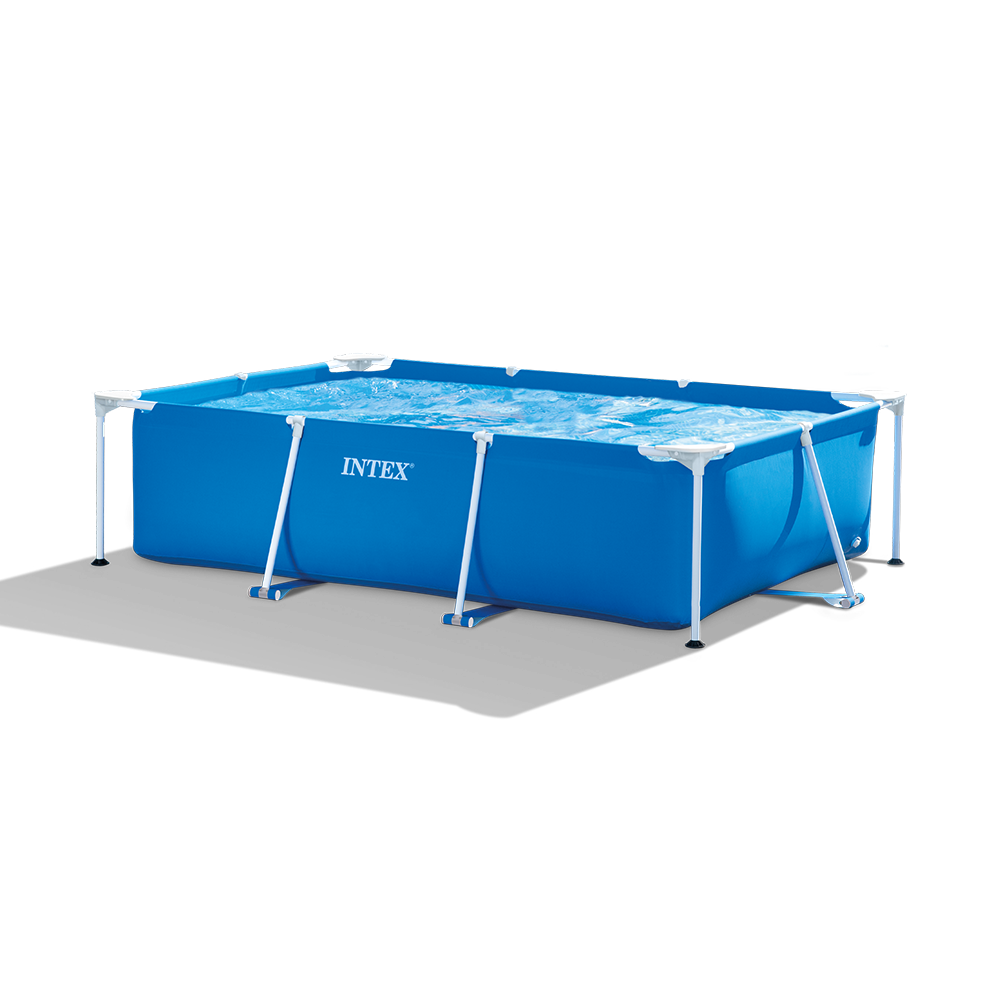 Intex Piscine – Frame Pool – 300 x 200 x 75 cm – Avec Tapis solaire, Pompe filtrante & Filtre