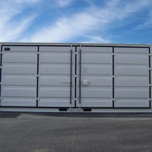 Container de stockage 20 pieds Open Side – Blanc