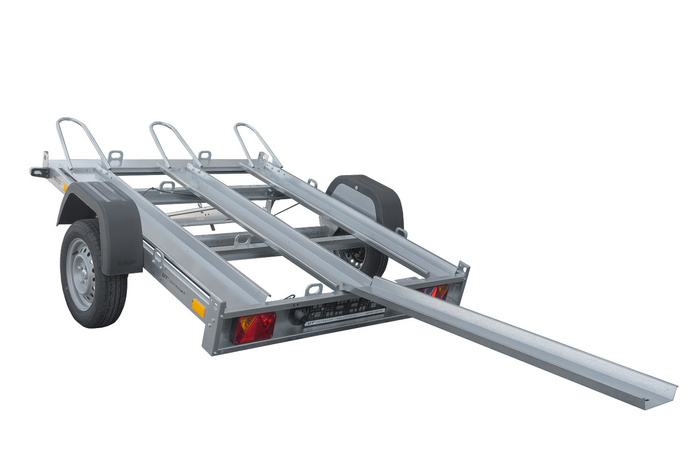Remorque moto basculante UNITRAILER pour 3 motos avec ressorts – Image 5