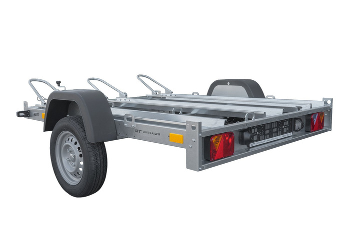 Remorque moto basculante UNITRAILER pour 3 motos avec ressorts – Image 6