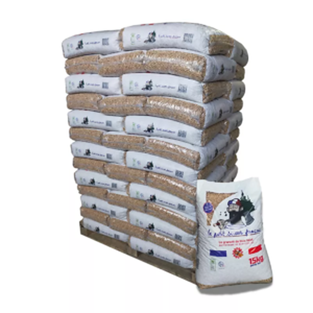 Pellet Le petit scieur français — 65 sacs de 15 kg — 100% résineux