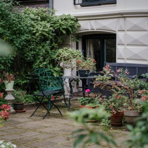 Salon de Jardin Sweeek Honfleur - 4 Places Aluminium Gris